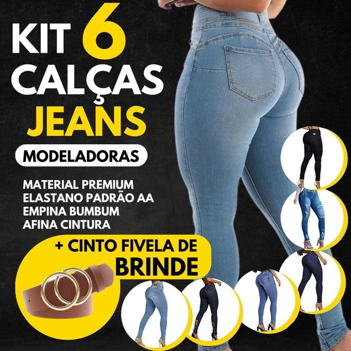 [DIRETO DA FÁBRICA] KIT 6 CALÇAS JEANS MODELADORAS + FRETE GRÁTIS - Turbo Brasil