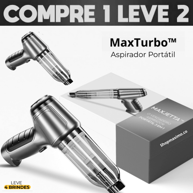 Super Aspirador Portátil MaxTurbo™️ [OFERTA LIMITADA + 65% OFF] - Turbo Brasil